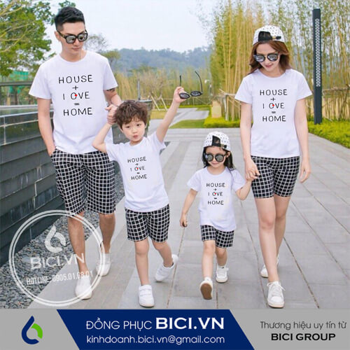 Đồng phục gia đình - áo Thun Đồng Phục Bici - Công Ty TNHH BiCi Center